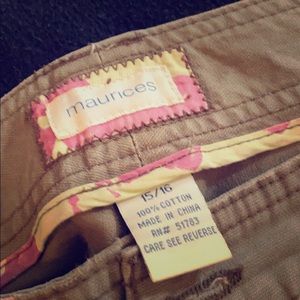 Maurices Khaki pants 15/16